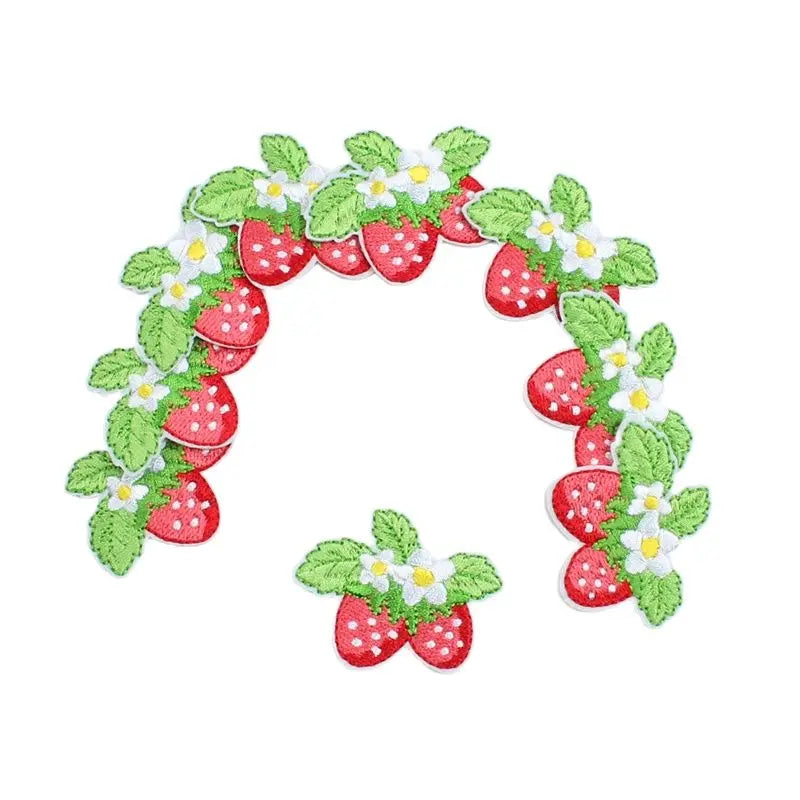 Cute Strawberry Flower Stickers