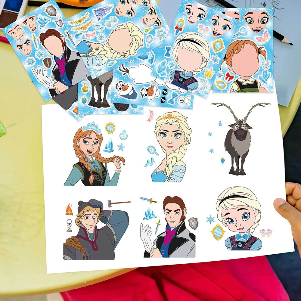 Frozen Puzzle Face Stickers