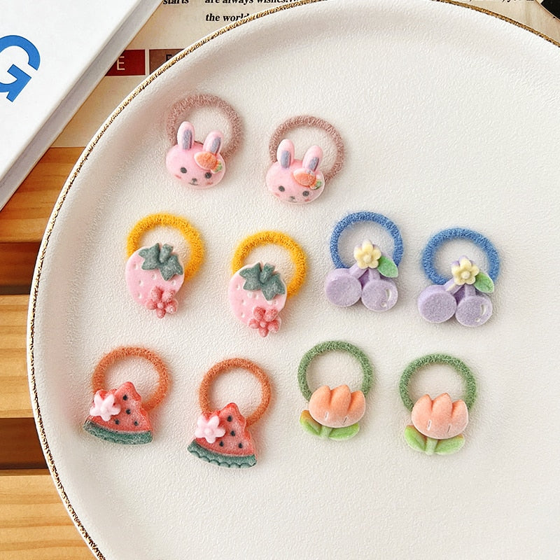 10/20 Pcs/Set Baby Girls Cute Cartoon Flower Thumb Ring