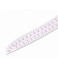 Long Comma Shaped Garment Cutting Ruler