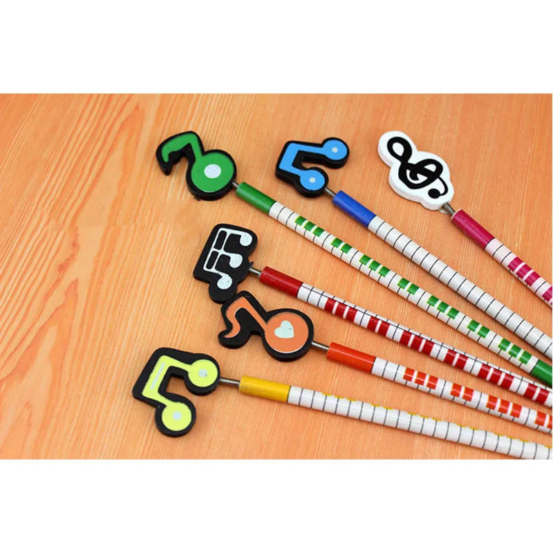 6 Pieces Musical 2B Pencil