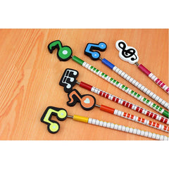 6 Pieces Musical 2B Pencil