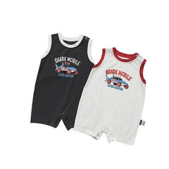 New Baby Boy Romper Cartoon Letter Jumpsuit Infant