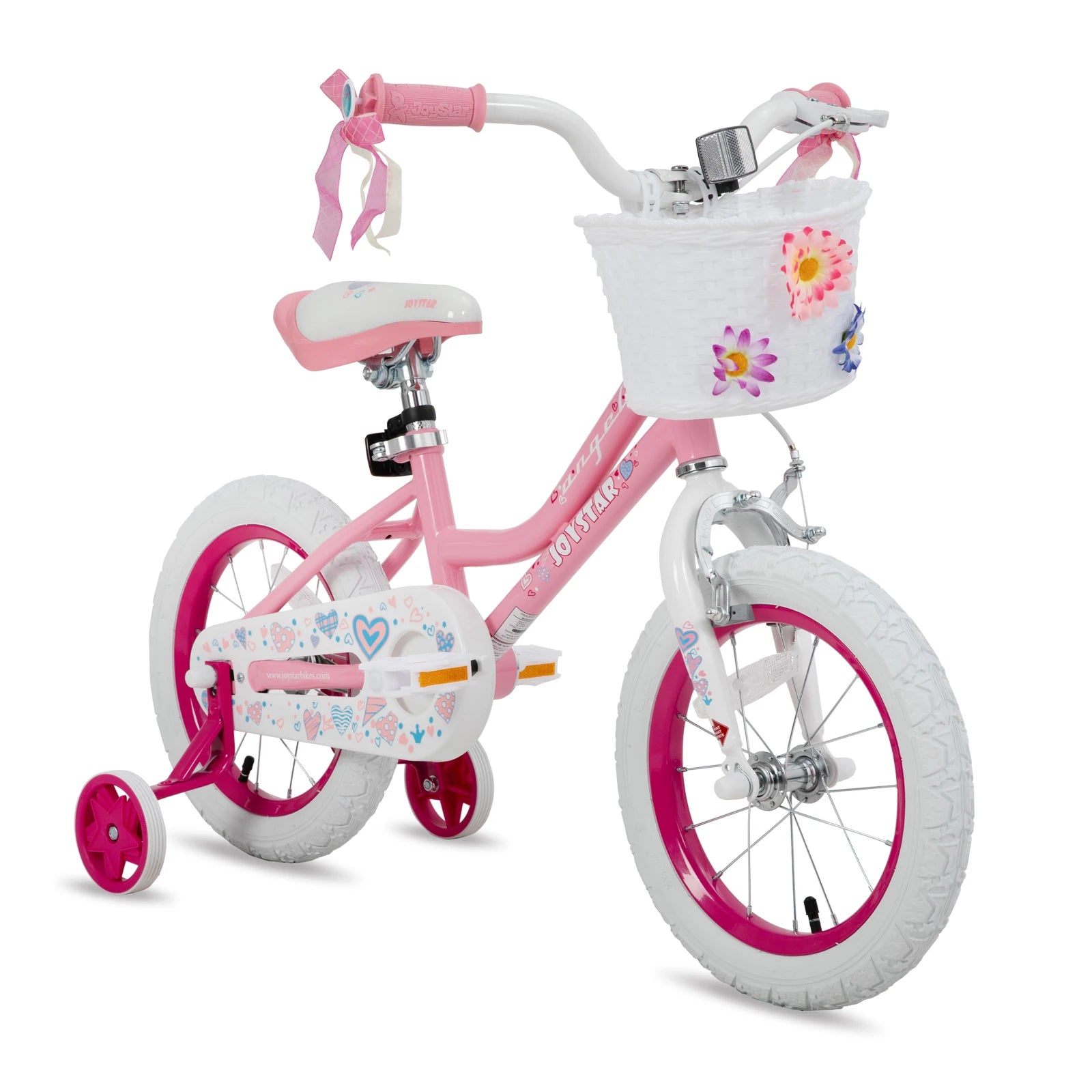 Colorful Girls Bike with Basket