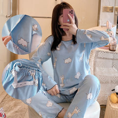 Breast Sleep Maternity Clothes Pajamas Nursing Clothing Breastfeeding Sleepwear