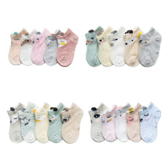 Baby Socks Newborn 5Pairs/lot Mesh Thin Girls Cotton