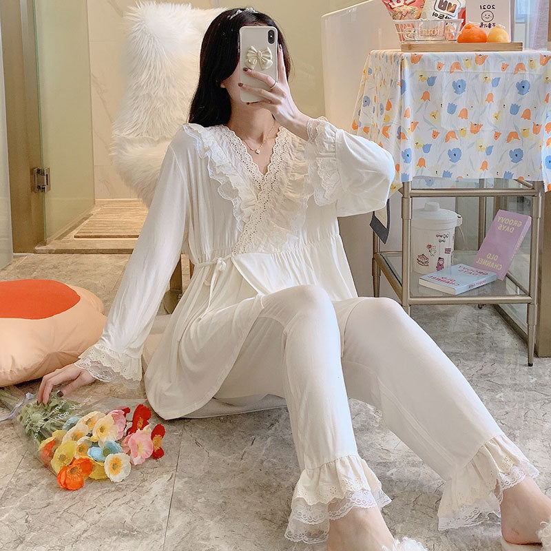 Breastfeeding Maternity Pajamas Nursing Nightgown Pregnancy Sleepwear