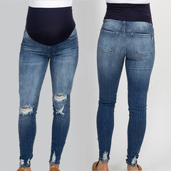 Pants Maternity Jeans High Waist Belly Skinny for Pregnant