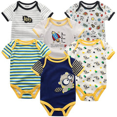 Baby Boy Jumpsuits 3 Pieces Newborn 100%Cotton Soft Infant Rompers 0-12M