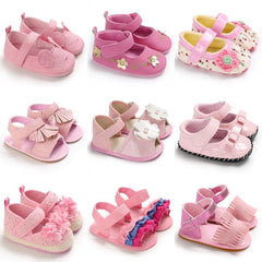 Classic Newborn Pink Baby Girl First Walking Shoes